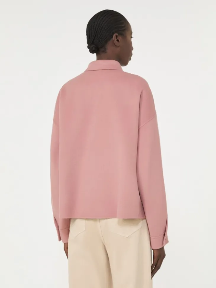 Double-faced wool-blend jacket - ANTIQUE ROSE