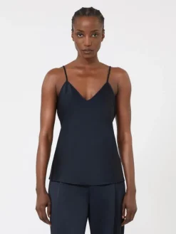 Envers satin camisole top - MIDNIGHTBLUE