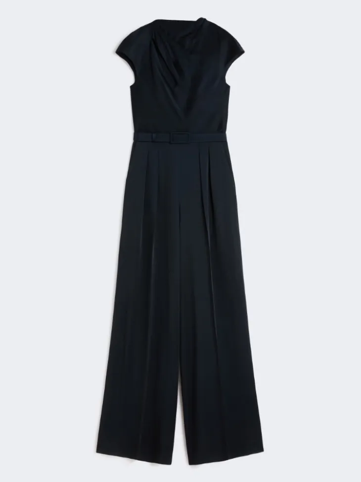 Envers satin jumpsuit - MIDNIGHTBLUE