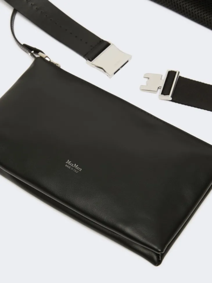 Extra-large handbag in technical mesh - BLACK