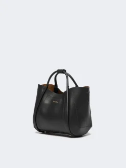 Extra-small leather Marine bag - BLACK