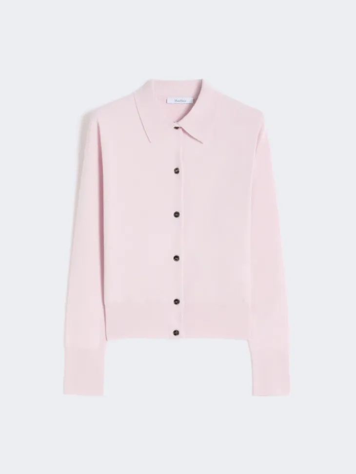 Feminine wool cardigan - PINK
