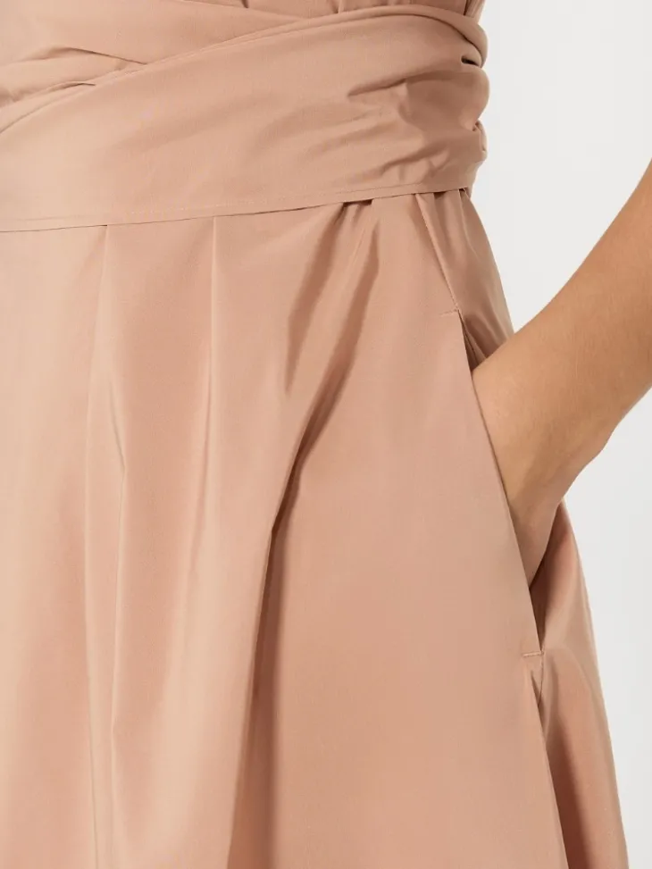 Flared taffeta dress - PINK