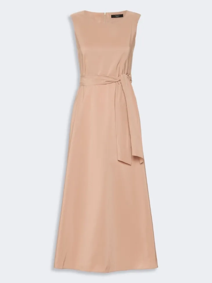 Flared taffeta dress - PINK