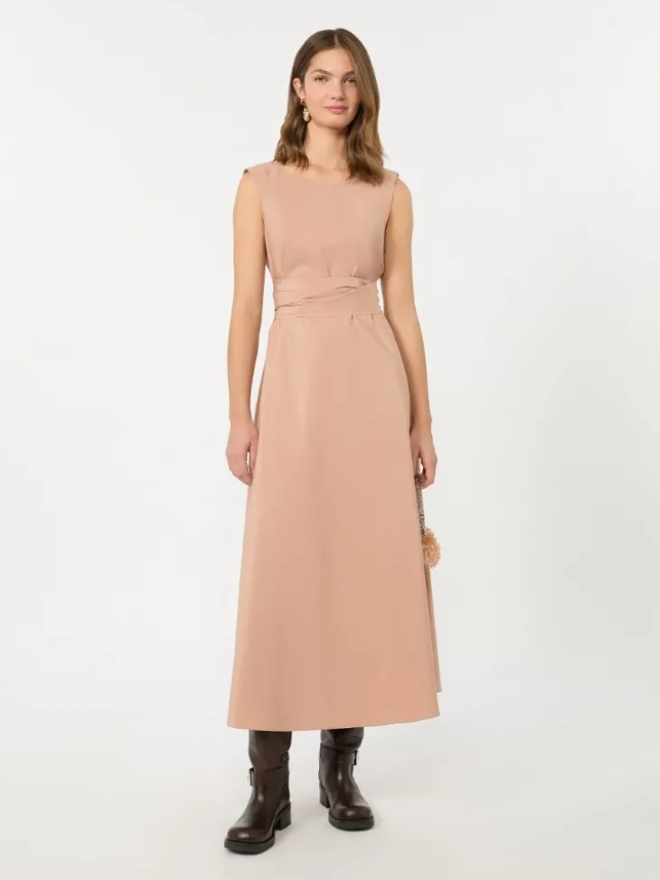 Flared taffeta dress - PINK