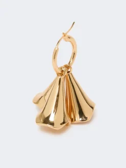 Floral pendant earrings - GOLD