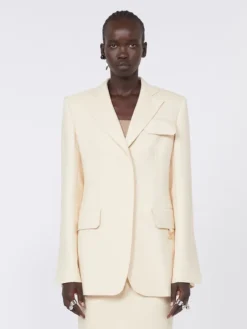 Gabardine blazer - VANILLA