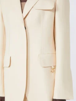 Gabardine blazer - VANILLA