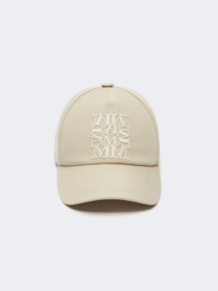 Gabardine water-repellent baseball cap - STONE