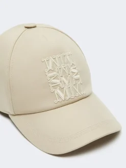 Gabardine water-repellent baseball cap - STONE