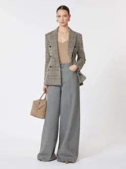 Jacquard jersey blazer - BLACK GREY