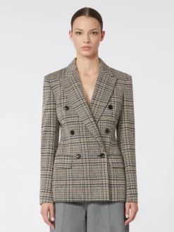 Jacquard jersey blazer - BLACK GREY