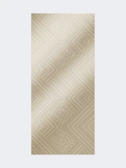 Jacquard wool and silk stole - TURTLEDOVE