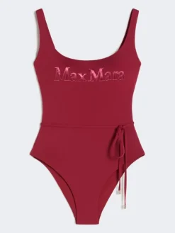 Jersey logo swimsuit - GERANIUM