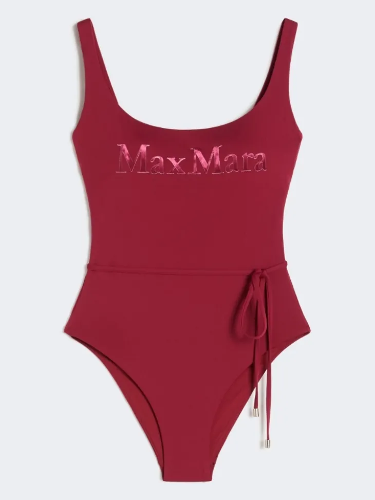 Jersey logo swimsuit - GERANIUM