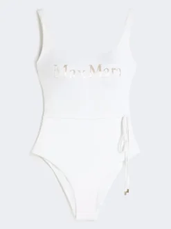 Jersey logo swimsuit - WHITE