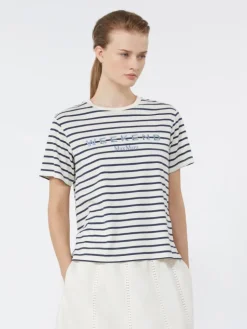 Jersey T-shirt with graphics - NAVY