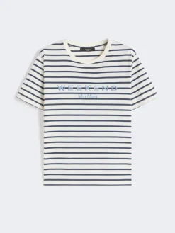 Jersey T-shirt with graphics - NAVY