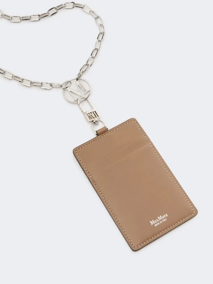 Leather badge holder - MUD