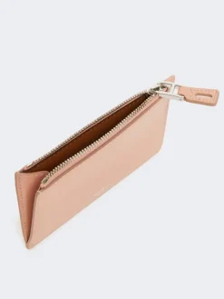 Leather card holder - PINK