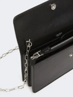 Leather phone pouch - BLACK