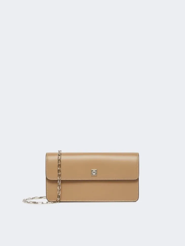 Leather phone pouch - MUD