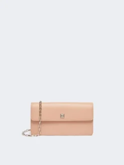 Leather phone pouch - PINK