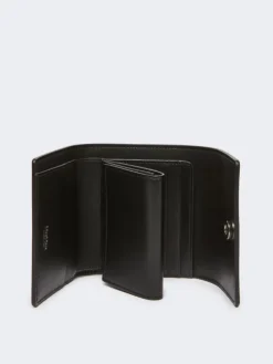 Leather purse - BLACK