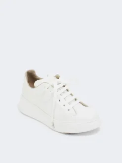 Leather sneakers - OPTICAL WHITE