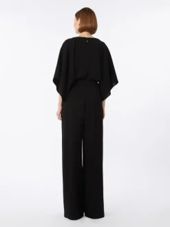 Lightweight cady jumpsuit - BLACK