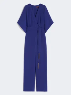 Lightweight cady jumpsuit - CORNFLOWER BLUE