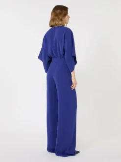 Lightweight cady jumpsuit - CORNFLOWER BLUE