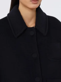 Lightweight cashmere cape - ULTRAMARINE