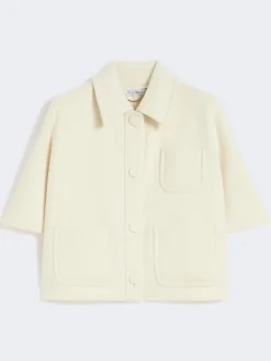 Lightweight cashmere cape - WHITE