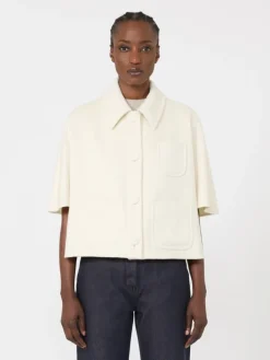 Lightweight cashmere cape - WHITE