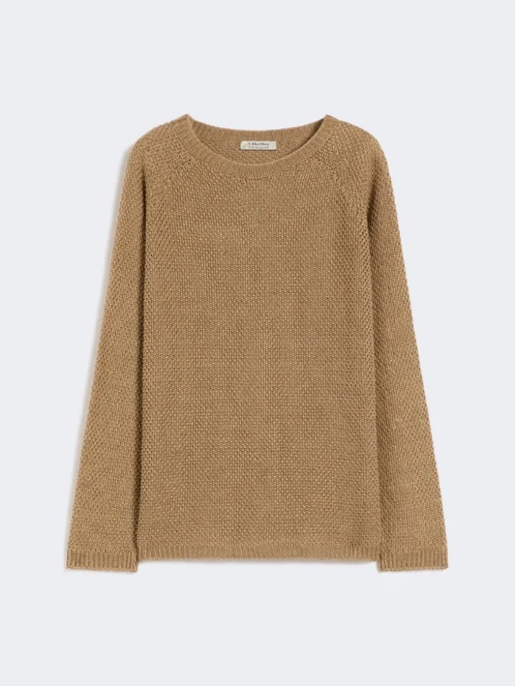 Lightweight linen sweater - DESERT