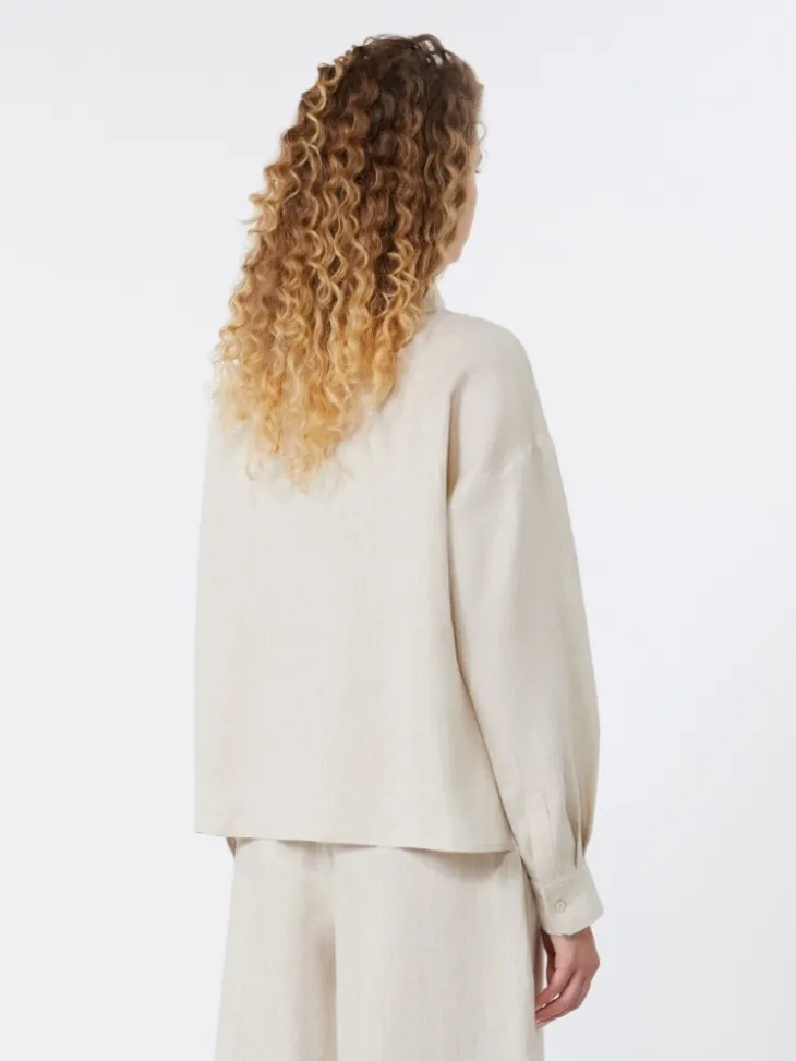 Linen canvas jacket - ECRU