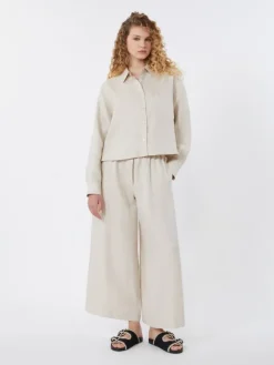Linen canvas jacket - ECRU