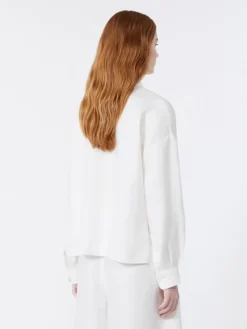 Linen canvas jacket - WHITE