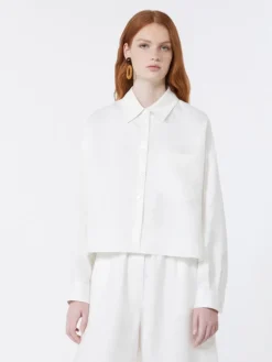 Linen canvas jacket - WHITE
