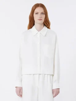 Linen canvas jacket - WHITE