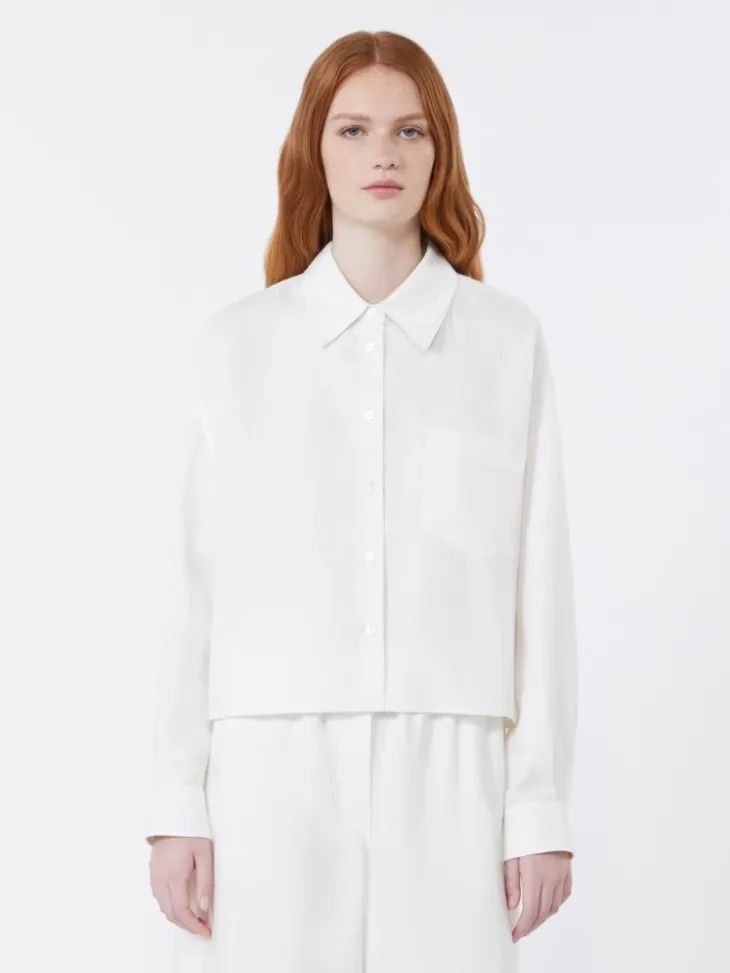 Linen canvas jacket - WHITE