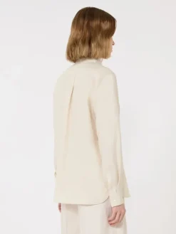 Linen canvas shirt - BEIGE