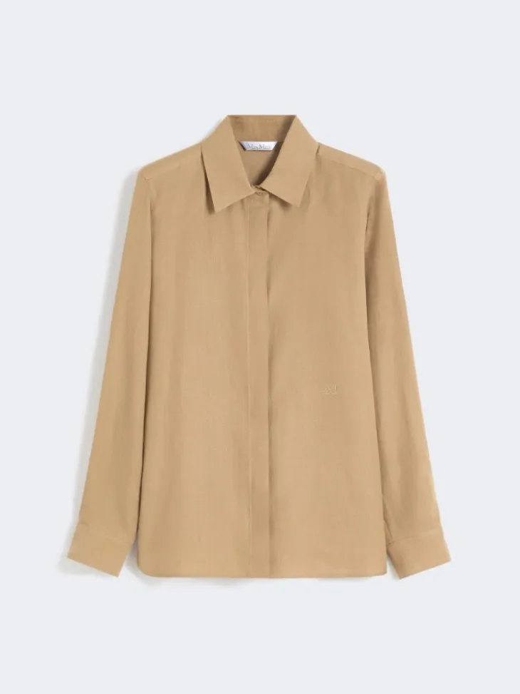 Linen canvas shirt - SAND
