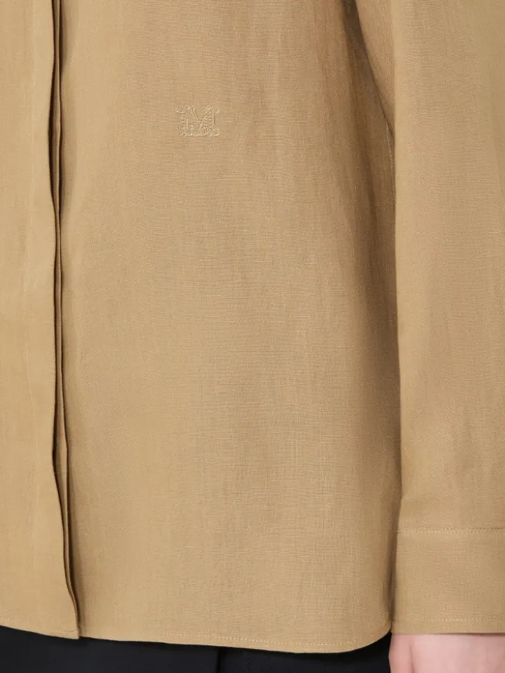 Linen canvas shirt - SAND