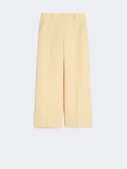 Linen canvas trousers - LIGHT YELLOW