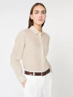 Linen fabric shirt - ECRU