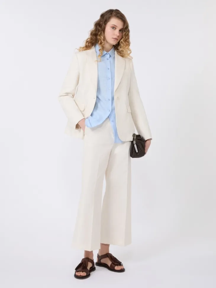 Linen fabric shirt - SKY BLUE