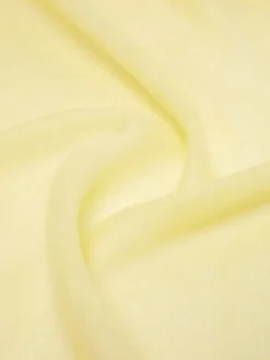 Linen stole with fringes - YELLOW