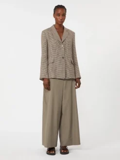 Linen twill jacket - BEIGE